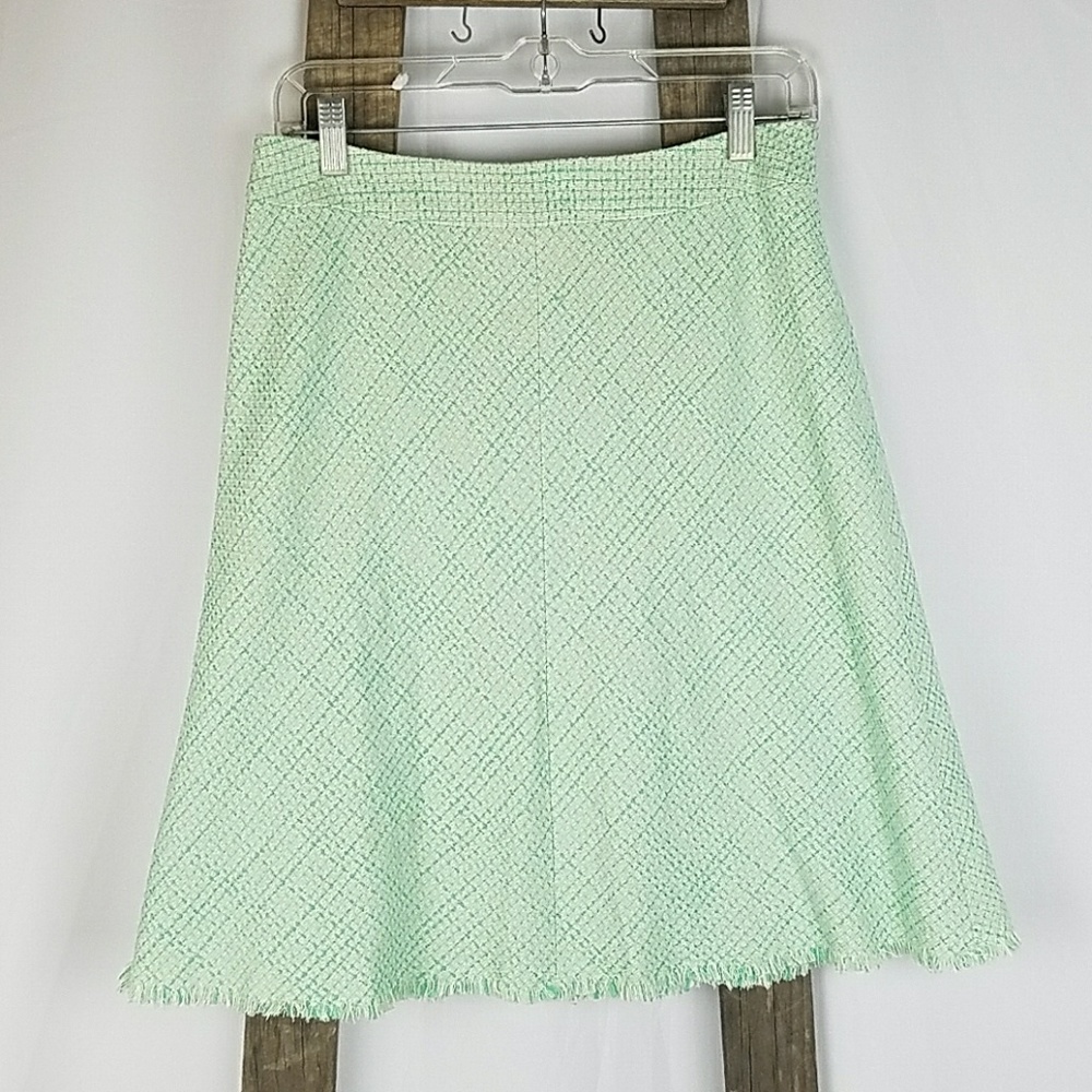 Elie Tahari women 4 mint green skirt lined A-Line